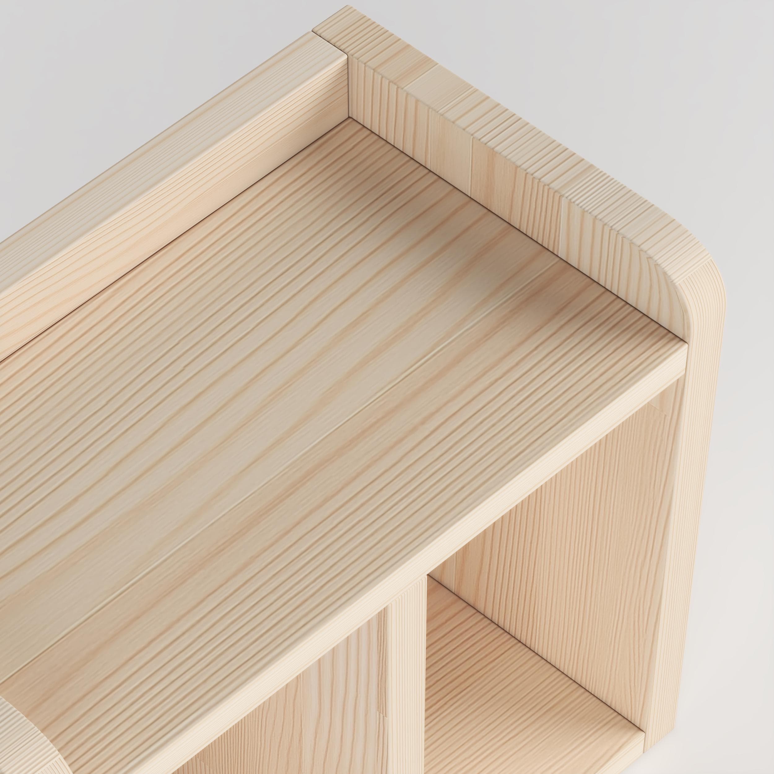 Pine Desk Shelf - Handmade Nordic Office Decor | Minimalist Bookshelf | Solid Wood Organizer