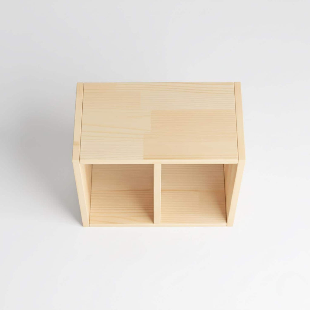 Handmade Pine Desk Shelf: Nordic Office Decor, Minimalist Bookshelf