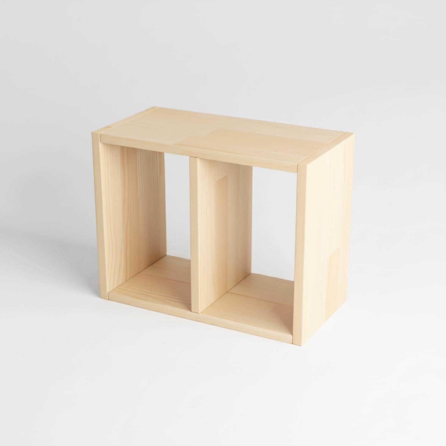 Handmade Pine Desk Shelf: Nordic Office Decor, Minimalist Bookshelf