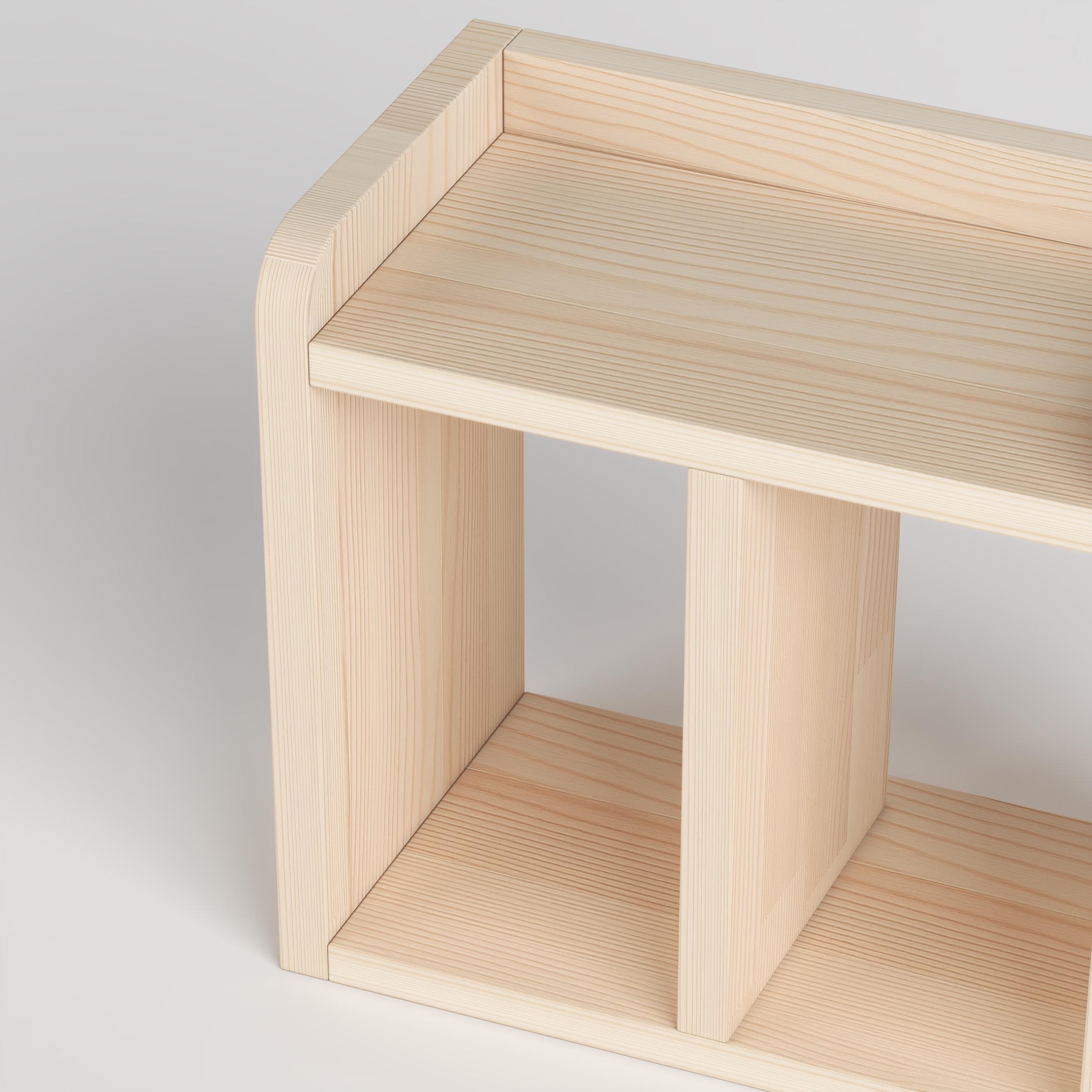 Pine Desk Shelf - Handmade Nordic Office Decor | Minimalist Bookshelf | Solid Wood Organizer