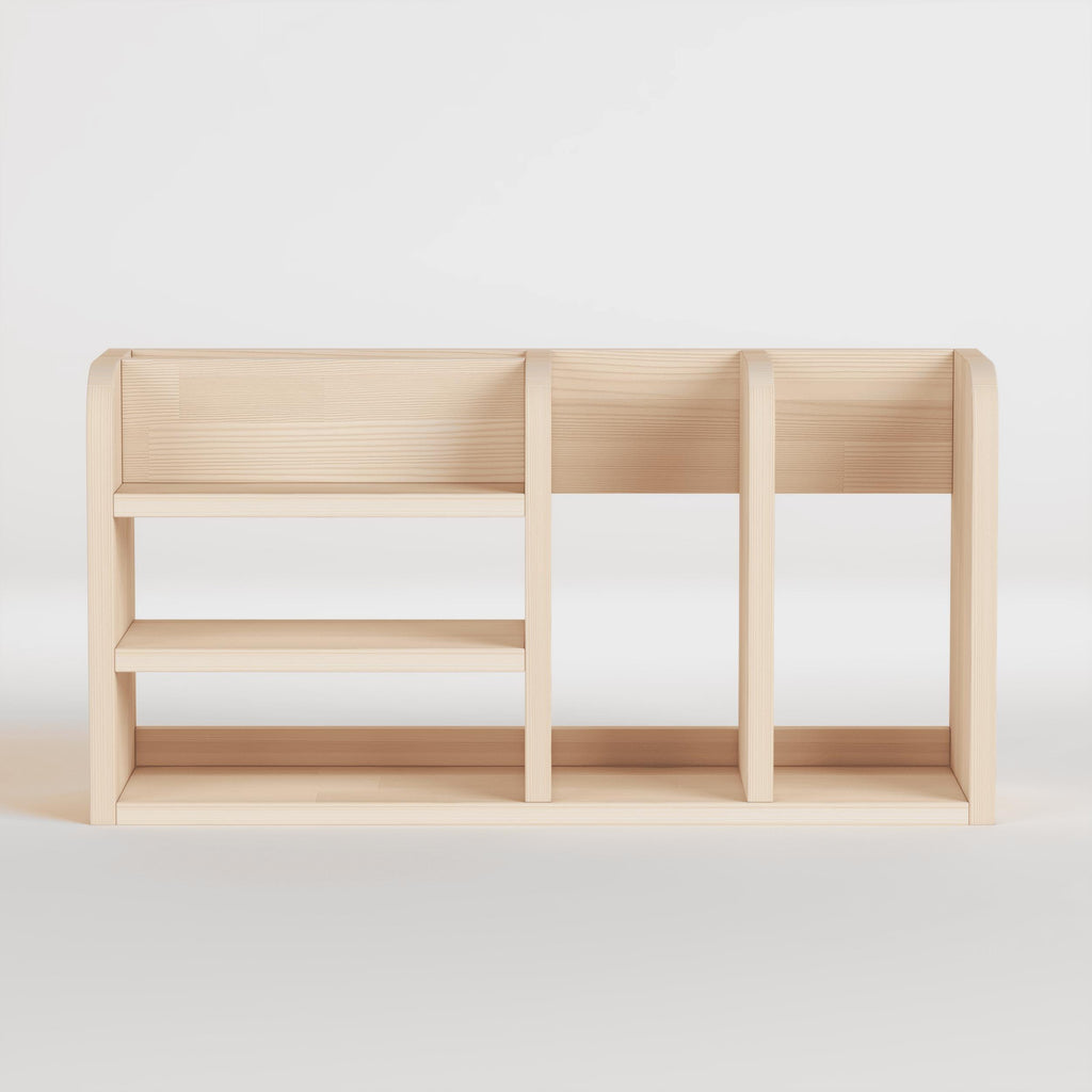 Handmade Pine Desk Shelf: Nordic Style Desktop Organizer