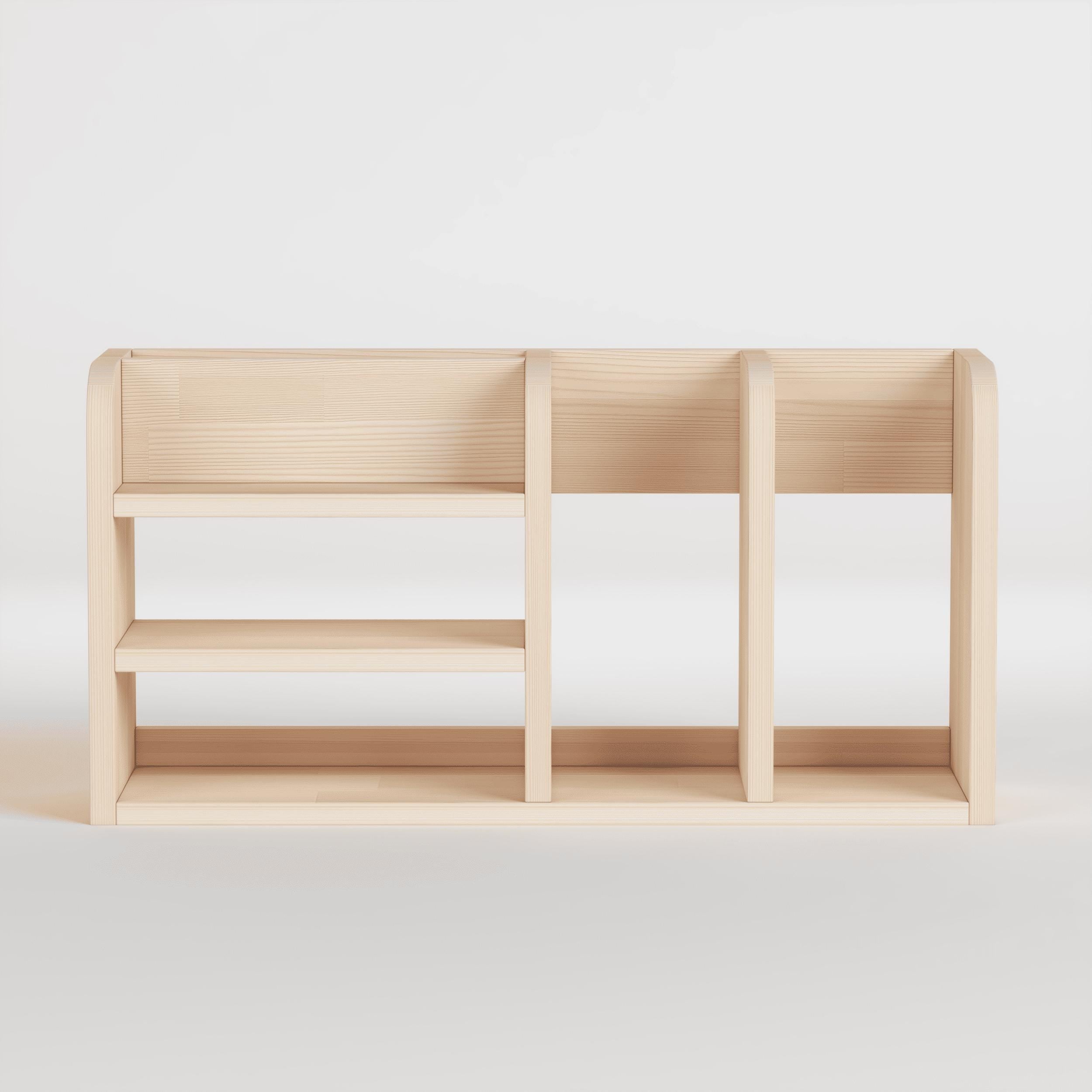 Handmade Pine Desk Shelf: Nordic Style Desktop Organizer