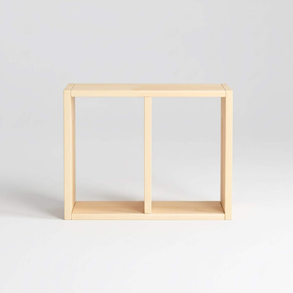 Handmade Pine Desk Shelf: Nordic Office Decor, Minimalist Bookshelf