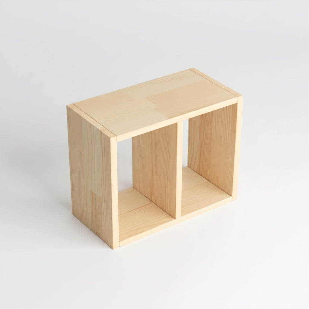 Handmade Pine Desk Shelf: Nordic Office Decor, Minimalist Bookshelf