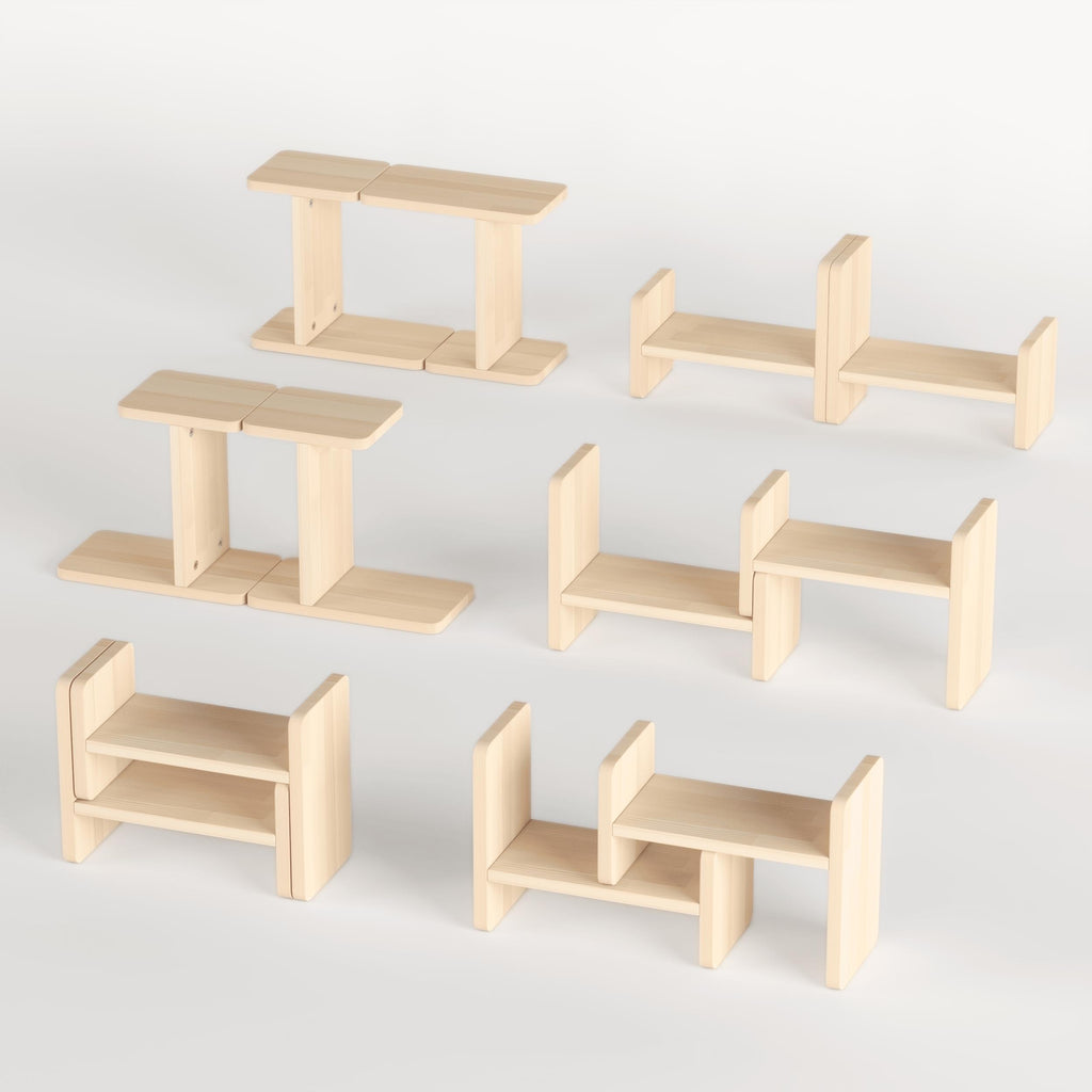 Handmade Solid Pine Desk Shelf: Minimalist Office Organizer